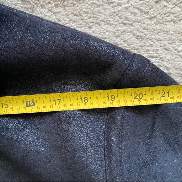 HP ⭐️ Men’s Topman Faux Sherpa Moto Bomber Jacket - Picture 9 of 12